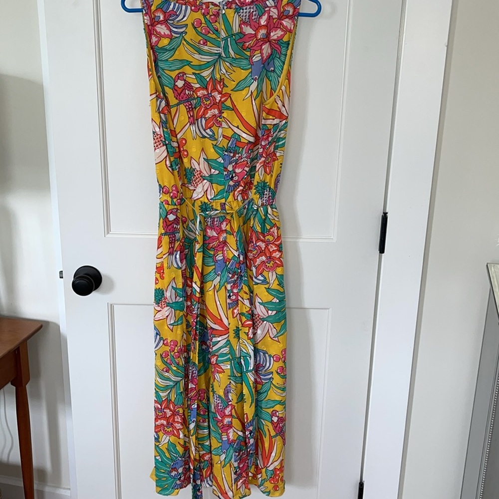 Talbots Floral Yellow Dress worn once - Picture 6 of 6
